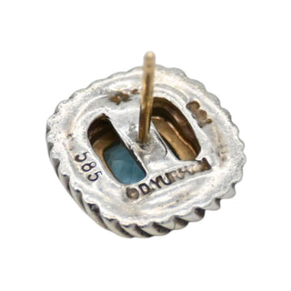 Two-Tone Albion Blue Topaz Stud Earrings