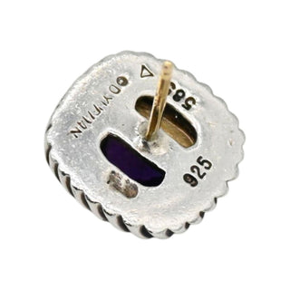 Two-Tone Albion Amethyst Stud Earrings