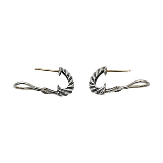 Two-Tone Amethyst Acorn Drop Earrings