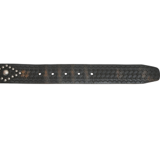 Tooled Embellished Leather Western Belt