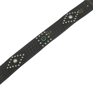 Tooled Embellished Leather Western Belt