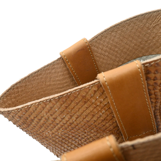 Embossed Exotic-Style Leather Western Boots