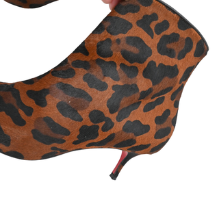 So Kate Booty Leopard Calf Hair Ankle Boots