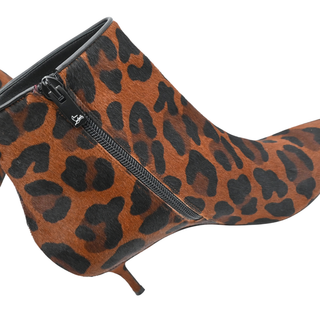 So Kate Booty Leopard Calf Hair Ankle Boots