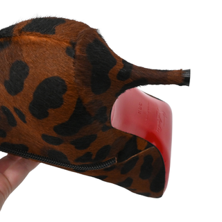 So Kate Booty Leopard Calf Hair Ankle Boots
