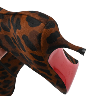 So Kate Booty Leopard Calf Hair Ankle Boots