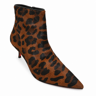 So Kate Booty Leopard Calf Hair Ankle Boots