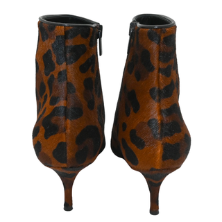 So Kate Booty Leopard Calf Hair Ankle Boots
