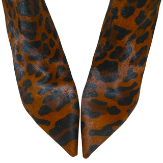 So Kate Booty Leopard Calf Hair Ankle Boots