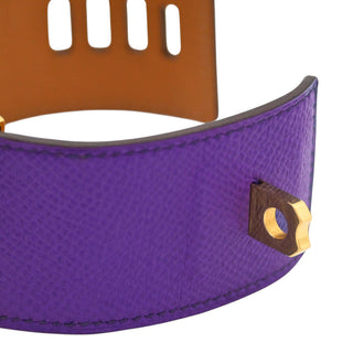 Purple Collier de Chien Leather Bracelet