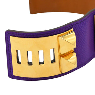 Purple Collier de Chien Leather Bracelet