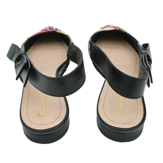 Peace and Love Embroidered Slingback