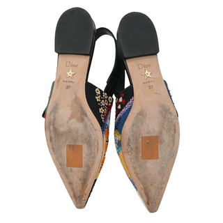 Peace and Love Embroidered Slingback