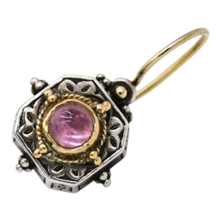 Byzantine Pink Tourmaline Drop Earrings