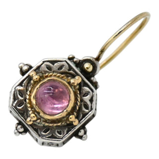 Byzantine Pink Tourmaline Drop Earrings