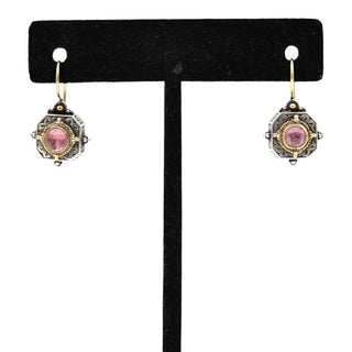 Byzantine Pink Tourmaline Drop Earrings