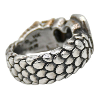 Sterling Silver & 14K Mermaid Crown Statement Ring