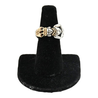 Sterling Silver & 14K Mermaid Crown Statement Ring
