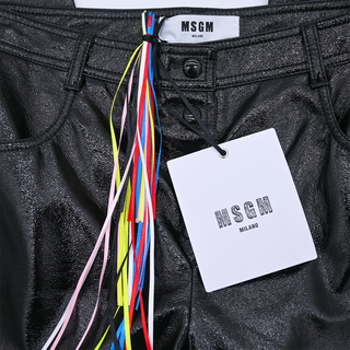 Patent Faux Leather Straight Leg Pants