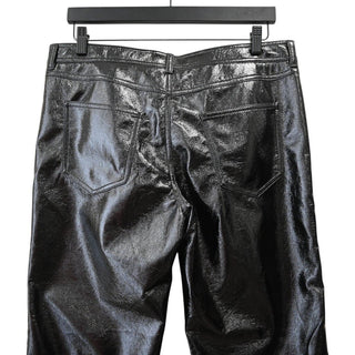 Patent Faux Leather Straight Leg Pants
