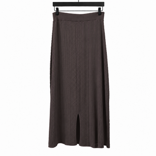 Centella Silk Ribbed Skirt