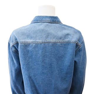 Blue Denim Bomber Jacket