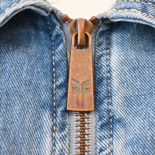 Blue Denim Bomber Jacket
