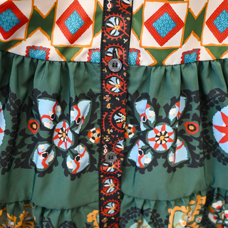 Choux Patchwork Mini Dress