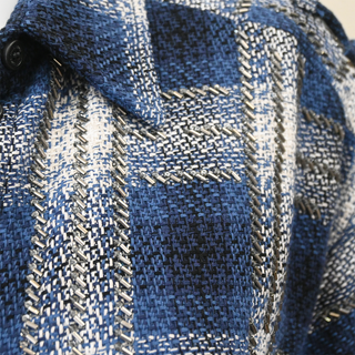 GOLDEN GOOSE | 3D Cotton Check Baguette Embroidered Overshirt Dress