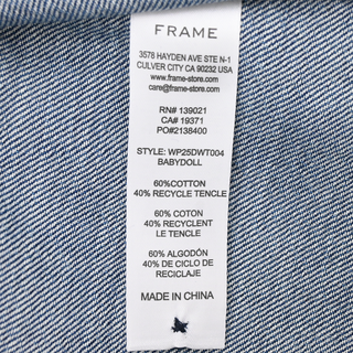 Blue Bow Tie Denim Shirt