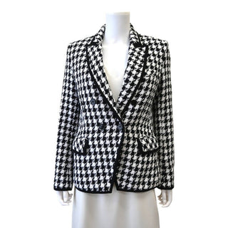 Woven Houndstooth Dickey Jacket