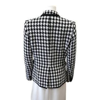 Woven Houndstooth Dickey Jacket