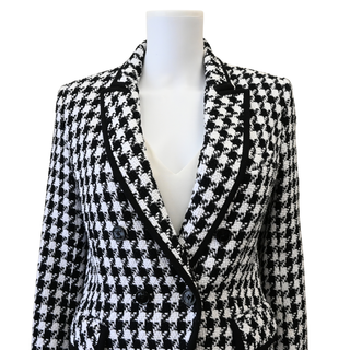 Woven Houndstooth Dickey Jacket