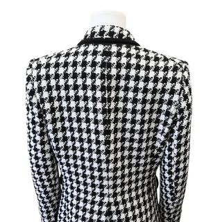 Woven Houndstooth Dickey Jacket