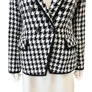 Woven Houndstooth Dickey Jacket