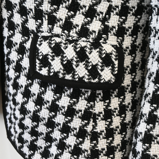 Woven Houndstooth Dickey Jacket