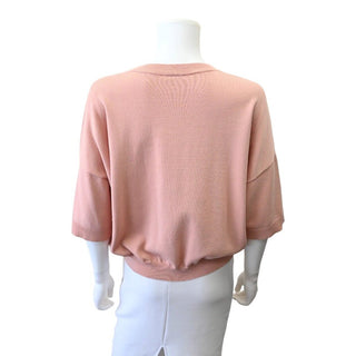 Peony Pink Pure Cotton Yarn Sweater