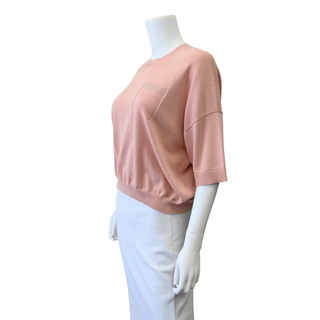 Peony Pink Pure Cotton Yarn Sweater