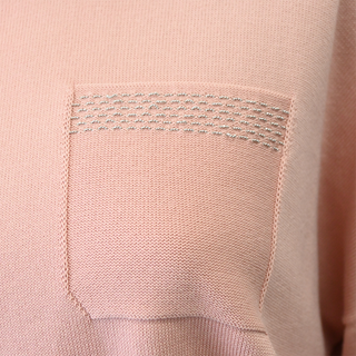 Peony Pink Pure Cotton Yarn Sweater