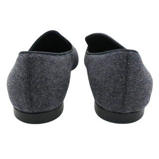 Grey Melange The Piped Loafers