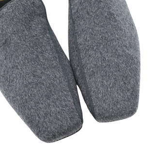 Grey Melange The Piped Loafers
