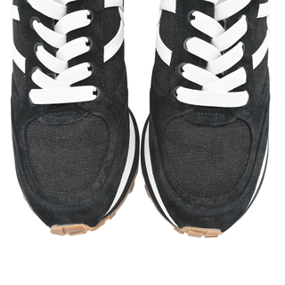 Valentina Mixed Leather Retro Sneakers