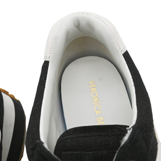 Valentina Mixed Leather Retro Sneakers