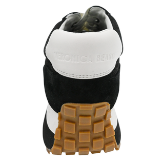 Valentina Mixed Leather Retro Sneakers
