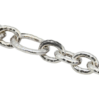 Classico Hammered Bastille Link Necklace