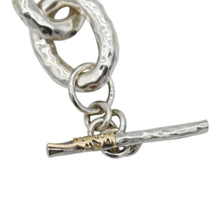 Classico Hammered Bastille Link Necklace