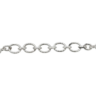 Classico Hammered Bastille Link Necklace