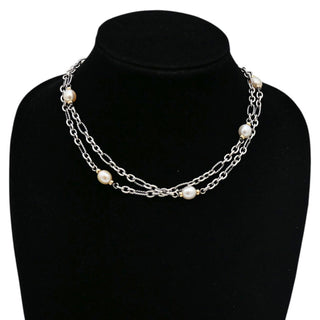 Pearl Figaro Chain Necklace