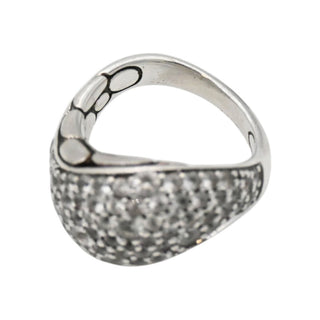Kali White Topaz Flow Ring