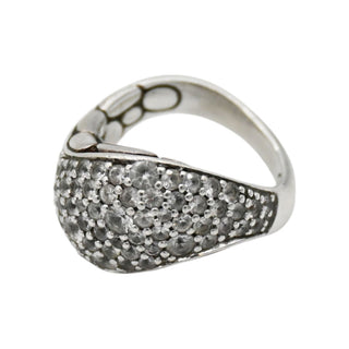 Kali White Topaz Flow Ring